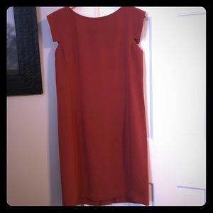 MM La Fleur dark orange shift dress